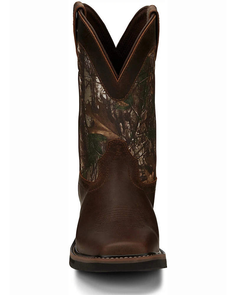Justin Men's Trekker Waterproof Western Work Boots - Soft Toe