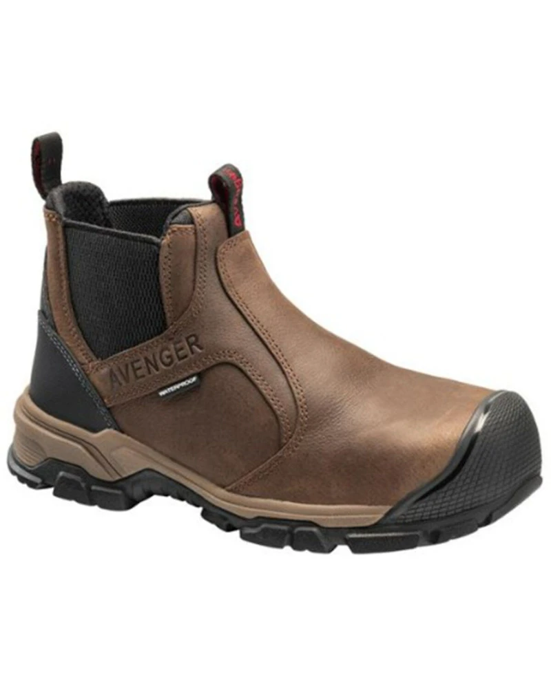 Avenger Men's Ripsaw Romeo Waterproof Pull On Chelsea Work Boots - Alloy Toe