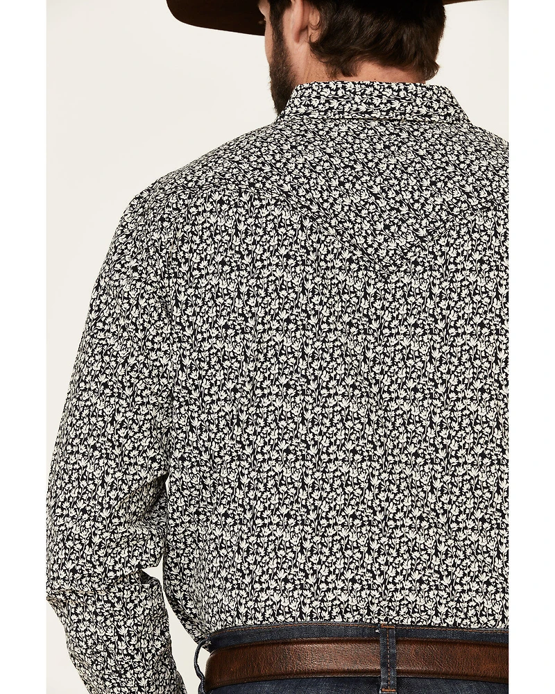 Cody James Men's Alyssum Floral Print Long Sleeve Snap Western Shirt