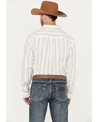 RANK 45® Men's Stormy Southwestern Striped Print Long Sleeve Button-Down Stretch Western Shirt