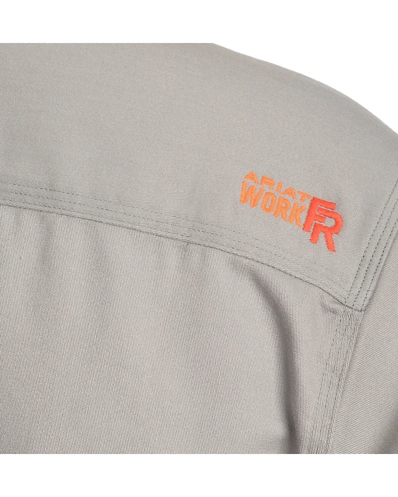 Ariat Men's Flame Resistant Solid Long Sleeve Work Shirt - Big & Tall