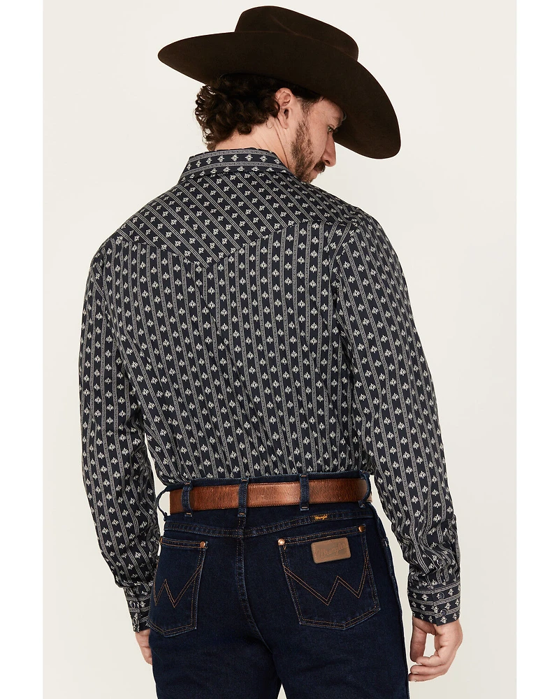 Gibson Trading Co Men's Icons Striped Long Sleeve Snap Western Shirt