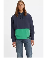 Levi's Men's Peacoat Blue & Thyme Utility Hooded Sweatshirt