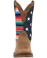 Durango Women's Lady Rebel™ American Flag Serape Work Boots - Square Toe