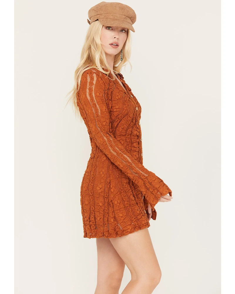 Free People Women's Shayla Lace Mini Dress