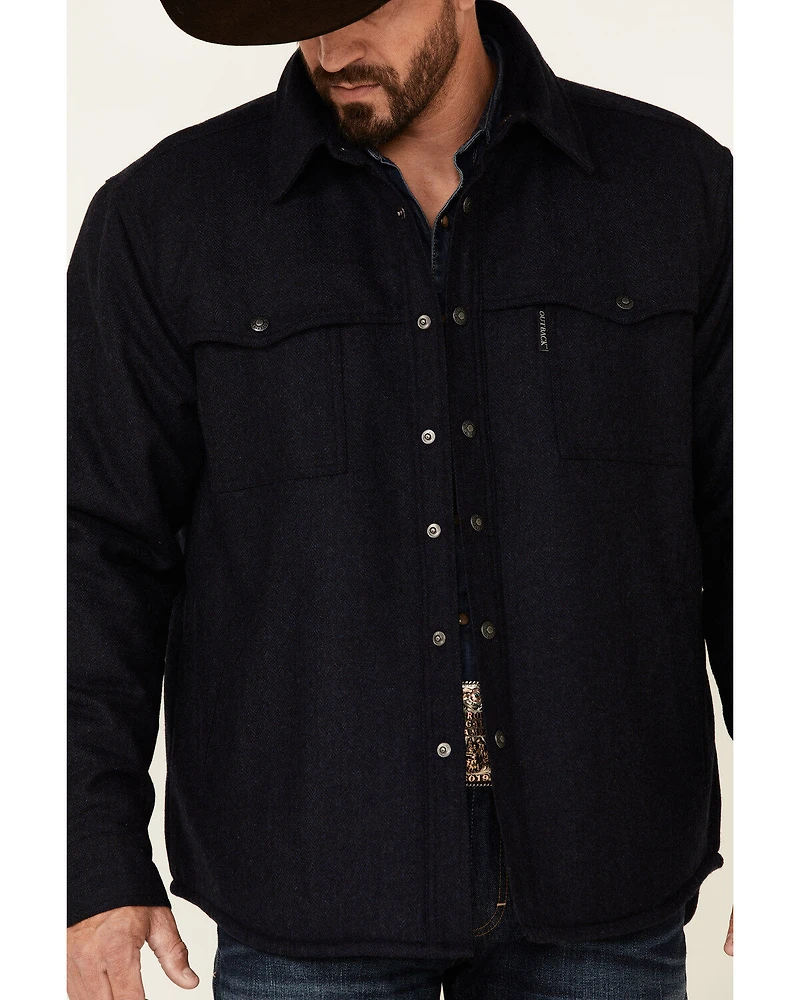 Outback Trading Co Men's Solid Harrison Snap-Front Jacket