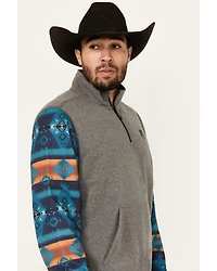 RANK 45® Men's Morocco Color Block 1/4 Zip Pullover