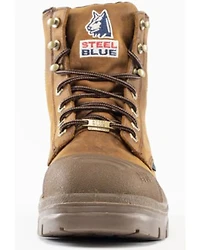 Steel Blue Men's 6" Argyle Scuff Lace-Up Work Boots - Toe