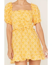 Show Me Your Mumu Women's Sophie Floral Print Mini Dress