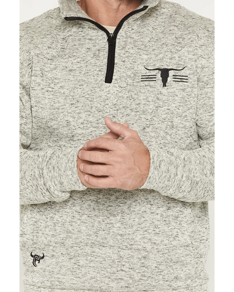 Cowboy Hardware Men's Heathered 1/4 Zip Pullover
