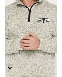 Cowboy Hardware Men's Heathered 1/4 Zip Pullover