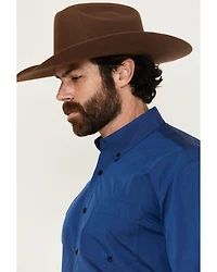 Roper Men's Amarillo Solid Long Sleeve Button-Down Western Shirt