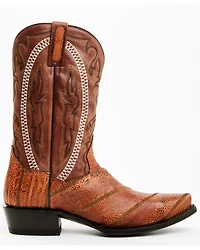 Dan Post Men's Exotic Ostrich Leg Western Boots - Snip Toe