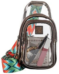 STS Ranchwear Women's Sojourner Clear Stadium Sling Bag
