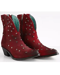 Corral Women's Studded Leather Fashion Booties - Round Toe