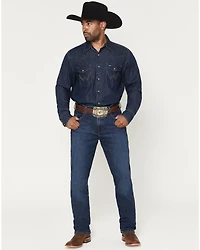 Wrangler Retro Men's 88MWZ Ozark Dark Wash Slim Straight Stretch Denim Jeans
