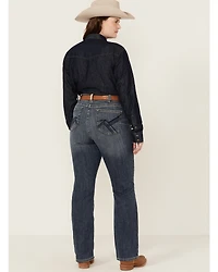 Ariat Women's Medium Wash Perfect Rise Phoebe Stretch Bootcut Jeans - Plus