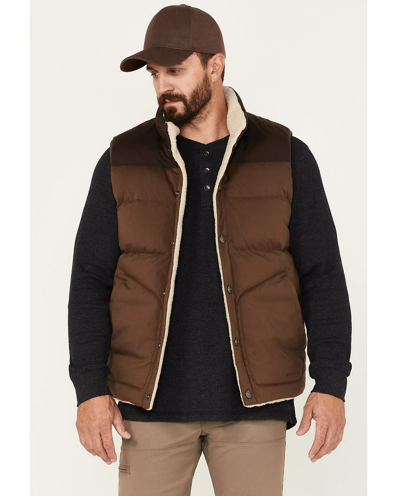 Brothers and Sons Men's Reversible Sherpa Down Vest