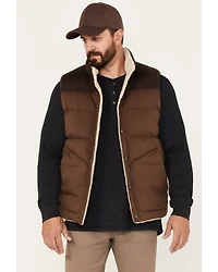 Brothers and Sons Men's Reversible Sherpa Down Vest