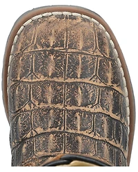 Smoky Mountain Toddler Boys' Autry Caiman Print Western Boots - Broad Square Toe