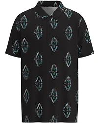 Hooey Boys' Golf Southwestern Print Short Sleeve Polo