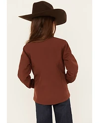 Shyanne Girls' Butterfly Embroidered Softshell Jacket