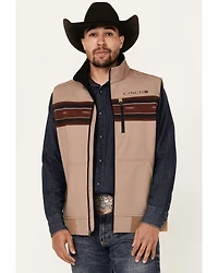 Cinch Men's Southwestern Border Print Bonded Bomber Vest