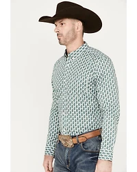 Cody James Men's Punker Paisley Print Long Sleeve Button-Down Western Shirt
