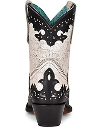 Corral Women's Black Overlay & Studs Western Boots - Round Toe