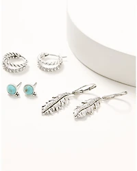 Lainey Wilson Women's Country Cool  Feather Earring Set - 3 Piece