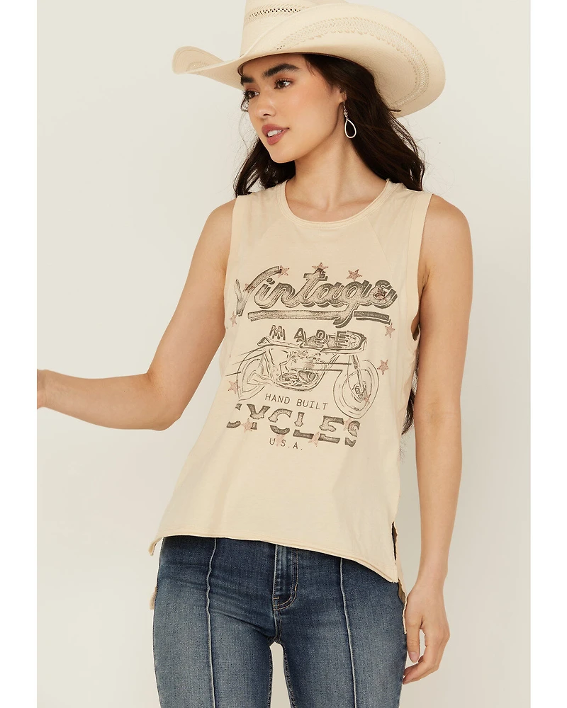 Cleo + Wolf Women's Vintage Moto Tank Top