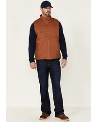 Ariat Men's Rebar Duracanvas Zip-Front Sherpa Work Vest