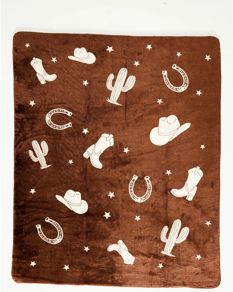 Boot Barn Cimarron Western Icon Fleece Blanket
