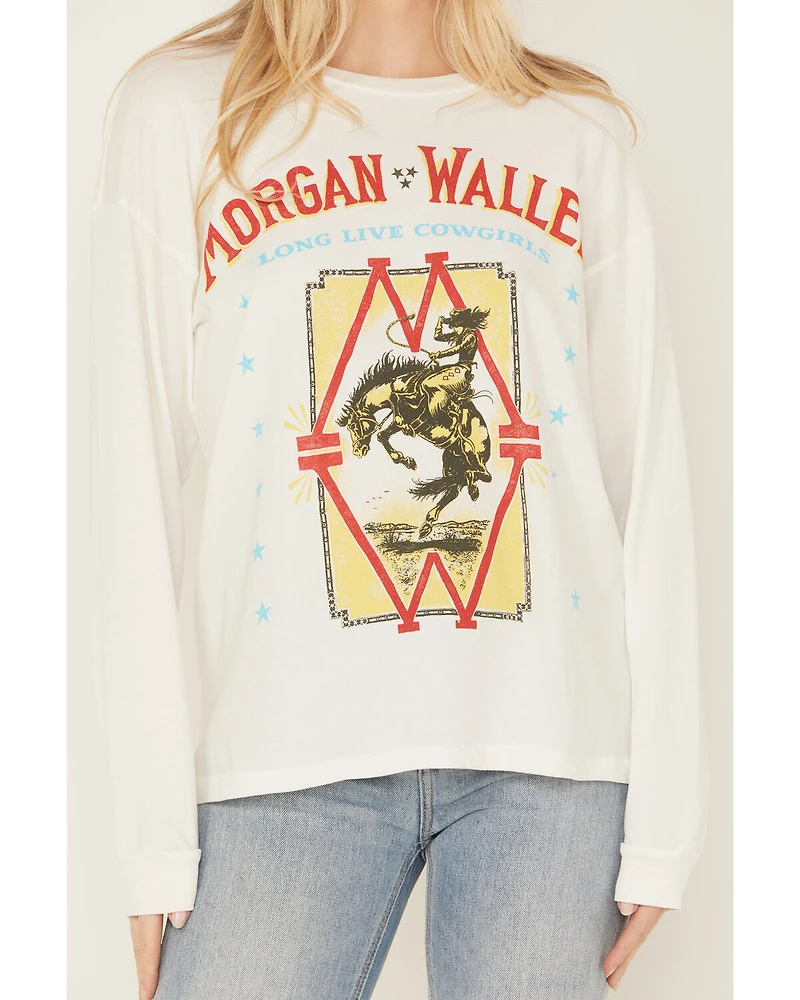 Day Dreamer Women's Morgan Wallen Long Live Cowgirls Sleeve Graphic Tee
