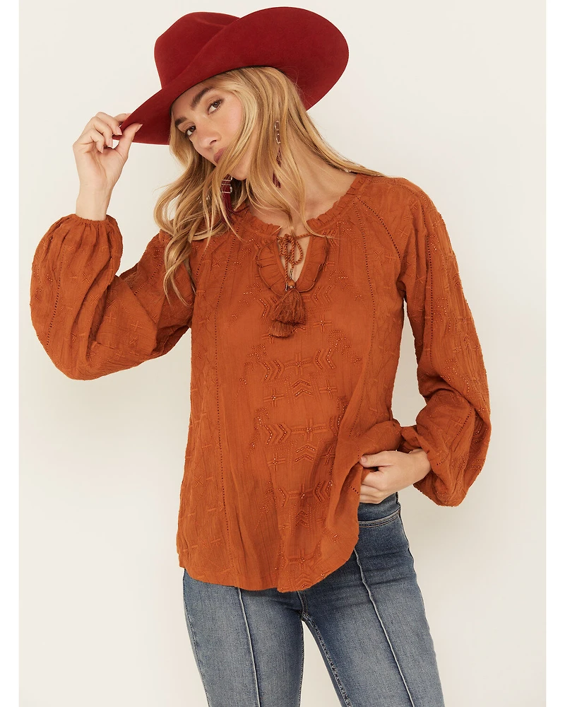 Shyanne Women's Long Sleeve Boho Blouse