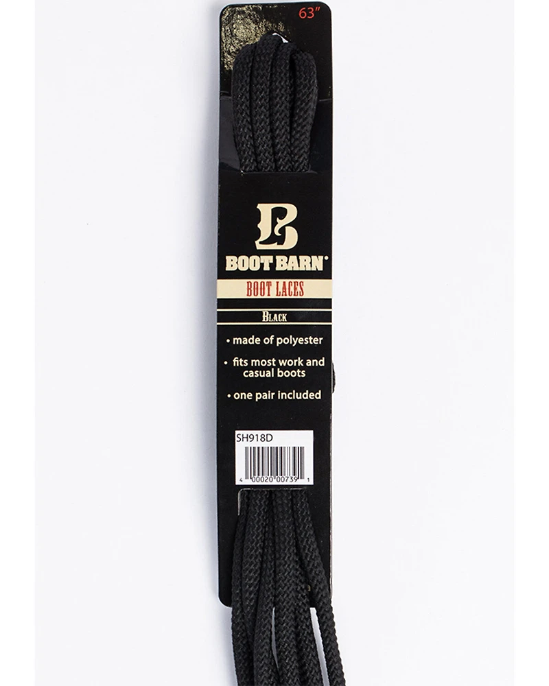 BB Ranch Black Boot Laces