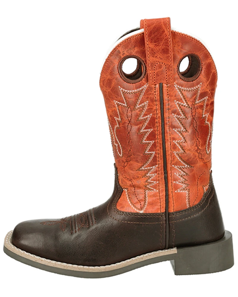 Smoky Mountain Little Boys' Dusty Western Boots - Broad Square Toe