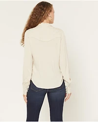 Shyanne Women's Bluespruce Embroidered Long Sleeve Snap Western Shirt