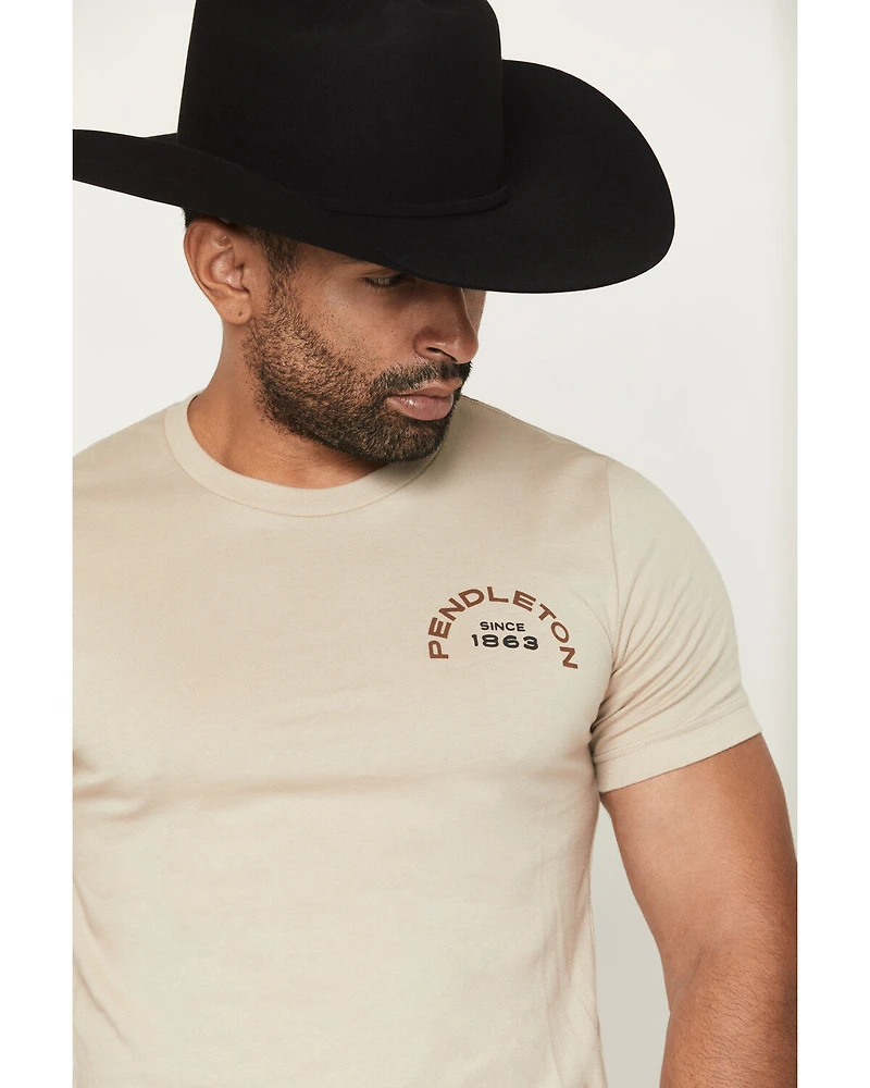 Pendleton Men's Rodeo Horseshoe Short Sleeve Graphic T-Shirt