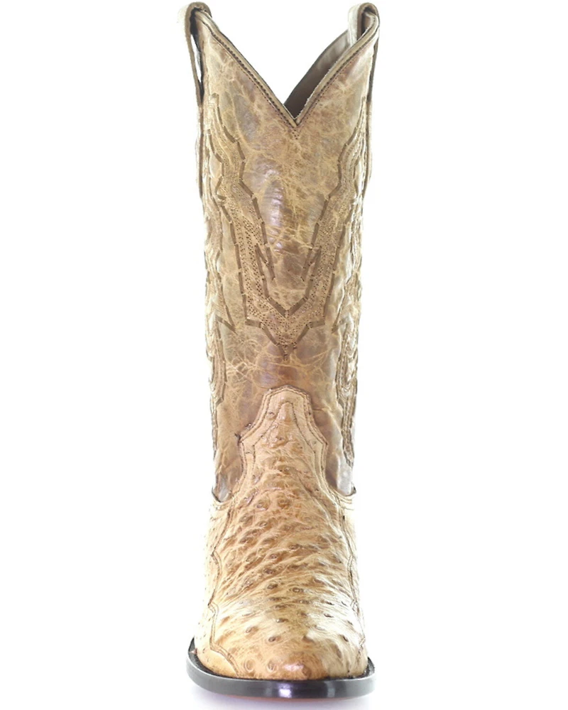 Corral Men's Ostrich Embroidery Western Boots - Round Toe