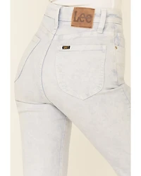 Lee Women's Acid Wash High Rise Flare Jeans