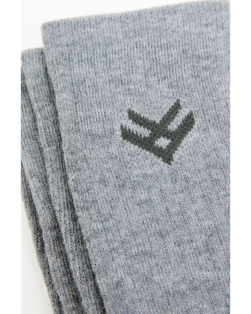 Hawx Men's Steel Toe All Season Speed Dry Crew Socks - 2-Pack