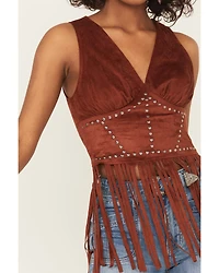 Rock & Roll Denim Women's Studded Sleeveless Corset