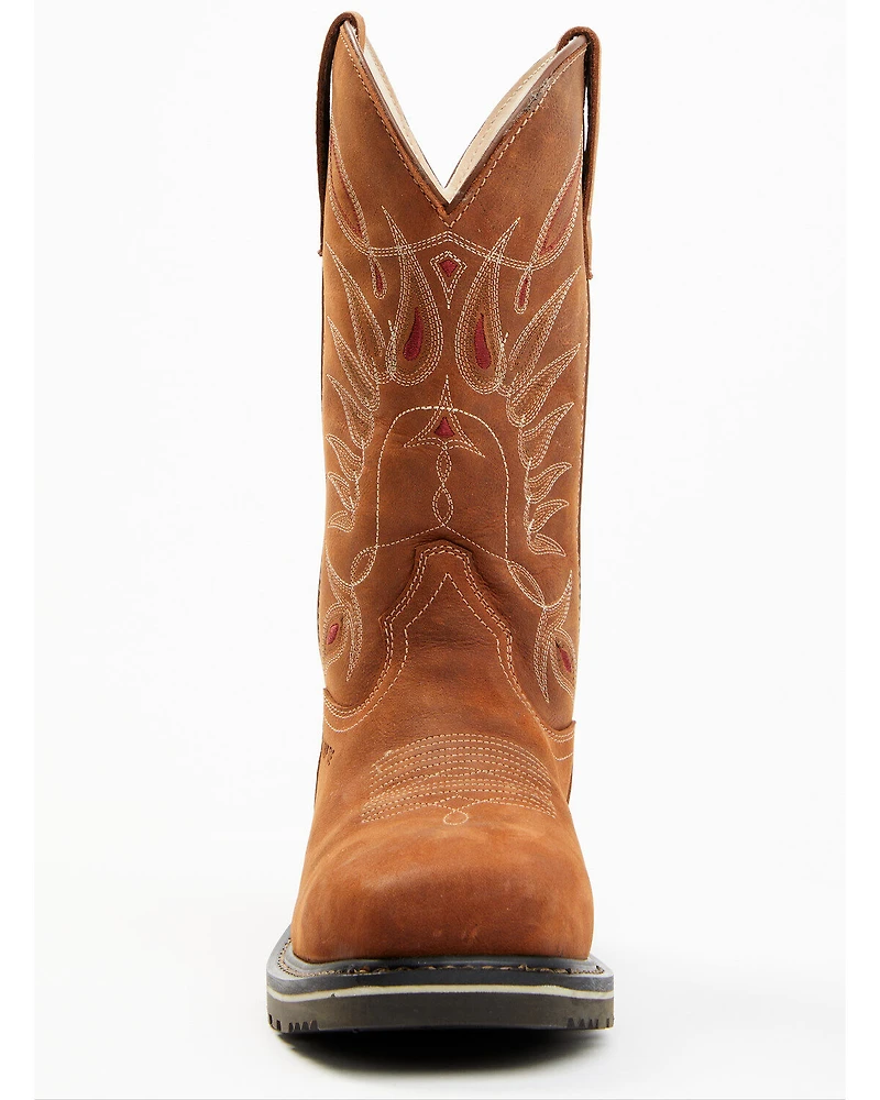 Shyanne Women's 11" Pull On Western Work Boots - Composite Toe