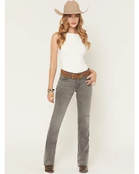 Shyanne Women's Banks Mid Rise Bootcut Comfort Stretch Denim Jeans