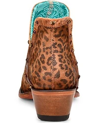 Corral Women's Leopard Print Fashion Booties - Snip Toe