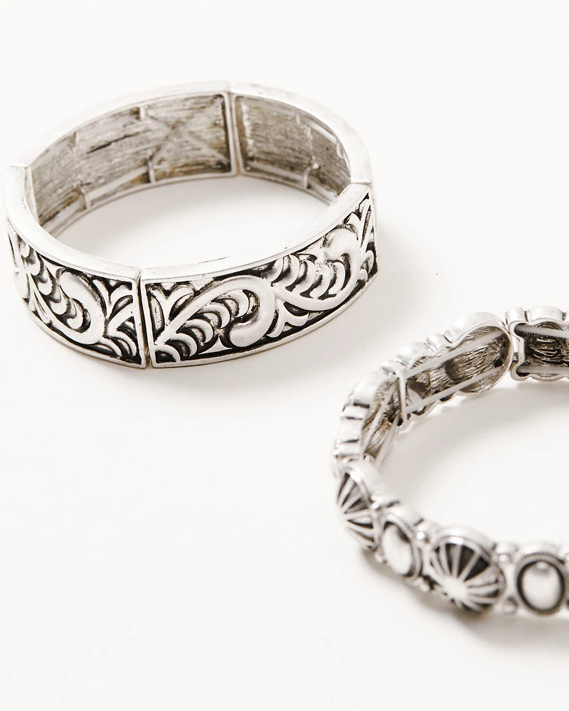 Shyanne Women's Shiloh Ridge Southwest Scroll Bracelet Set - 5 Piece