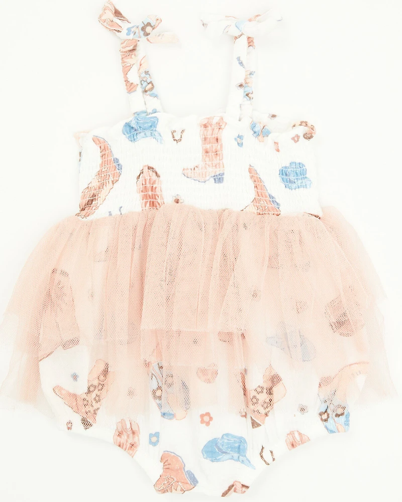 Angel Dear Infant Girls' Boots Tutu Tank Onsie