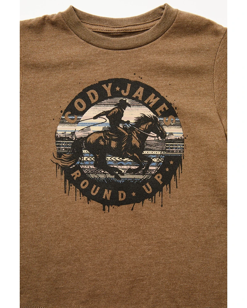 Cody James Toddler Boys' Rodeo Round Up Short Sleeve Graphic T-Shirt