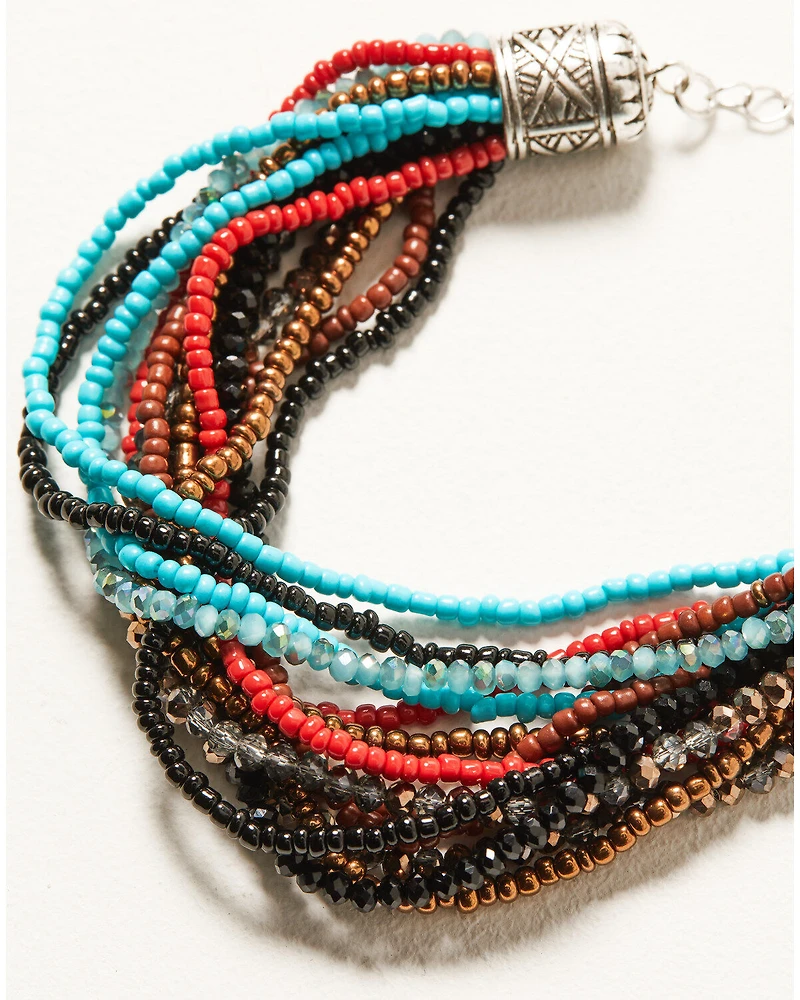 Shyanne Women's Silver Dakota Multi-Beaded Bracelet